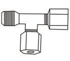 JACO-7544 Male run Tee 1/4"x1/4"